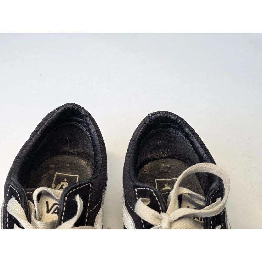 Vans Old School Youth‎ Sneakers Size 6 Black White Suede Canvas Low Top Shoes